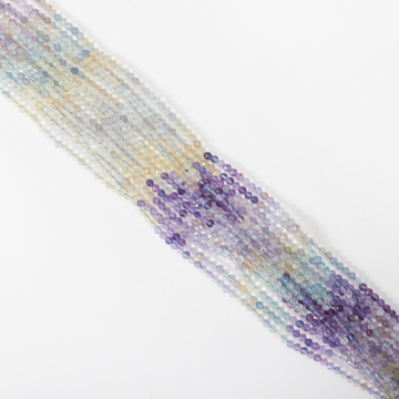 Fluoryt kulka fasetowana cieniowana 2,5mm