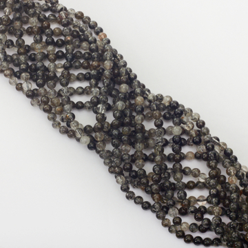 Kryształ górski z rutylem kulka gładka 4,5mm