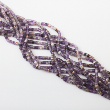 Ametyst krążek gładki 4,5mm