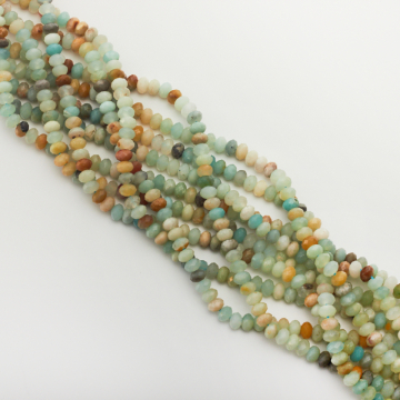 Amazonit oponka fasetowana 6x4mm