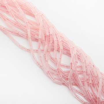 Kryształ górski różowy słupek gładki 13,5x4,5mm