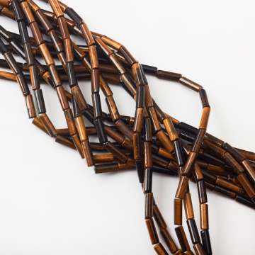 Tygrysie oko słupek gładki 13,5x4,5mm