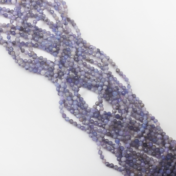 Tanzanit kulka fasetowana 3mm