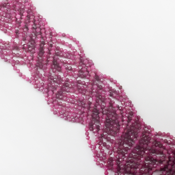 Rubin kulka fasetowana 3mm