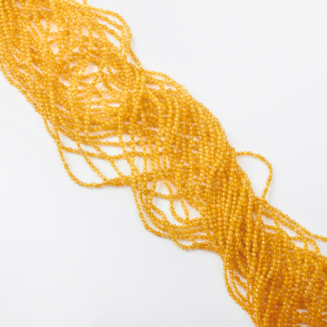 Kryształ górski rutylowany kulka fasetowana 2,5mm