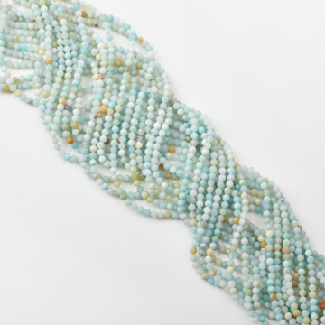 Amazonit kulka fasetowana 3mm