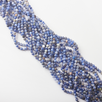 Sodalit kulka fasetowana 4mm