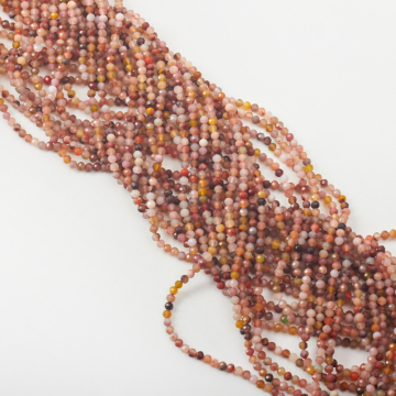 Agat kulka fasetowana 3mm