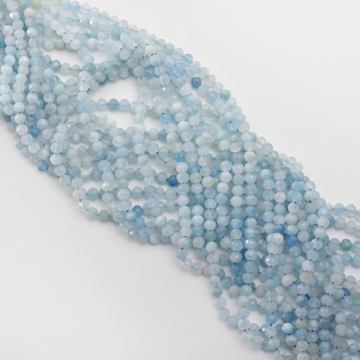 Akwamaryn kulka fasetowana 4,5mm