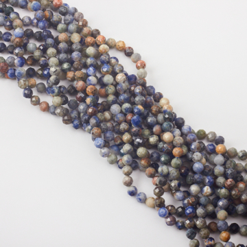 Sodalit kulka fasetowana 6mm