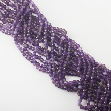 Ametyst kostka fasetowana 4,5mm