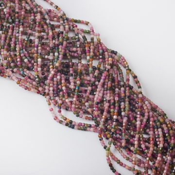 Turmalin kostka fasetowana 2mm