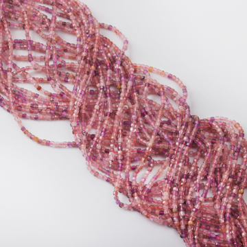 Mix kryształów górskich kostka fasetowana 2,5mm