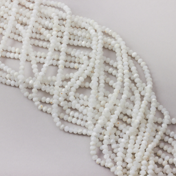 Kamień księżycowy oponka fasetowana 3x4mm