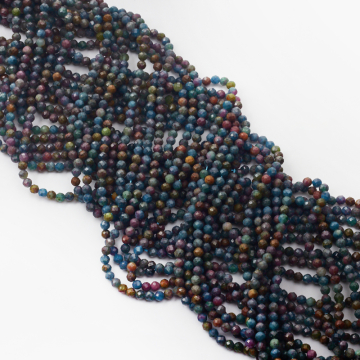 Rubin z szafirem kulka fasetowana 3mm Rubin z szafirem kulka fasetowana 3mm