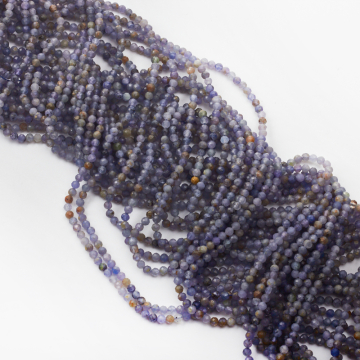 Tanzanit kulka fasetowana 3,5mm