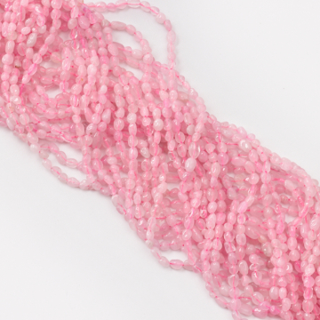 Kryształ górski różowy bryłki nieregularne 3x6mm