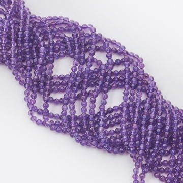 Ametyst kulka gładka 4,5mm