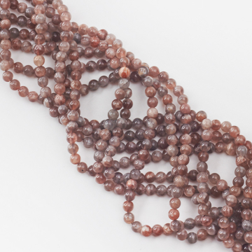 Czarny kamień słoneczny kulka gładka 6,5mm