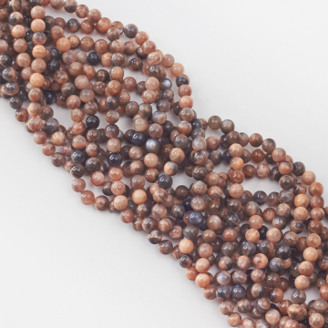 Czarny kamień słoneczny kulka gładka 6,5mm