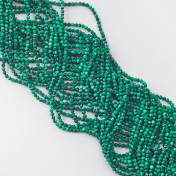 Malachit syntetyczny kulka fasetowana 3mm