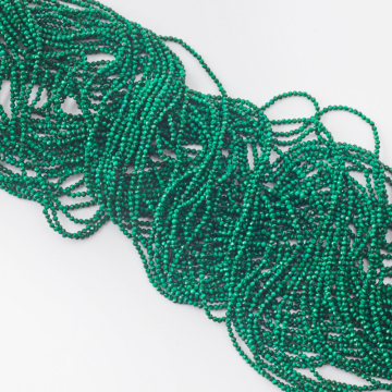 Malachit syntetyczny kulka fasetowana 2mm