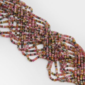 Turmalin oponka fasetowana 3x4mm