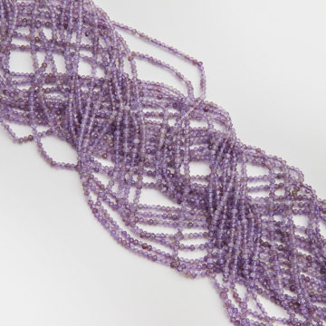 Ametyst oponka fasetowana 2x3mm