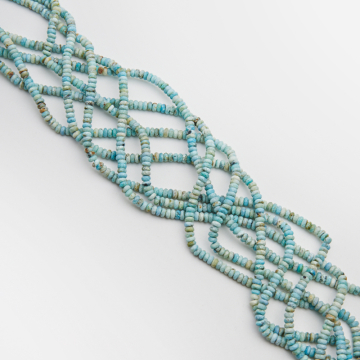 Koral niebieski oponka fasetowana 2x4mm