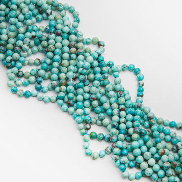 Turkus peruwiański kulka gładka 6,5mm