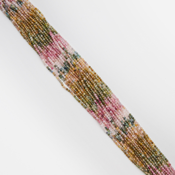 Turmalin kulka fasetowana cieniowana 2,5mm