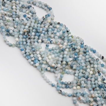 Akwamaryn kulka fasetowana 5mm