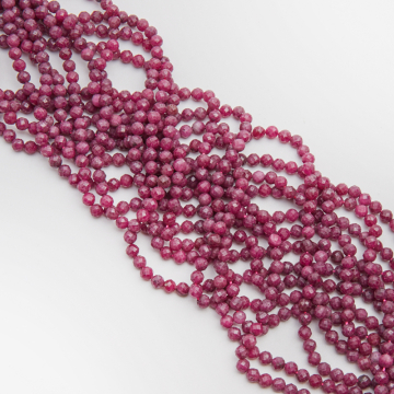 Rubin kulka fasetowana 5mm