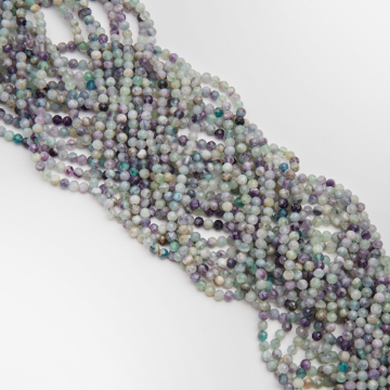 Fluoryt kulka fasetowana 4mm