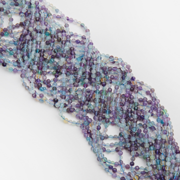 Fluoryt kulka fasetowana 4mm