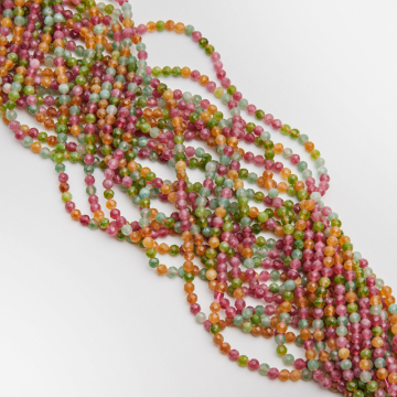 Turmalin syntetyczny kulka fasetowana 4,5mm