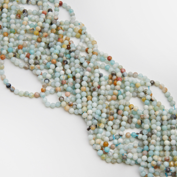 Amazonit kulka fasetowana 4,5mm