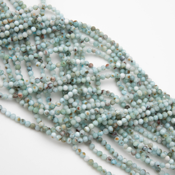 Larimar kulka fasetowana 2mm