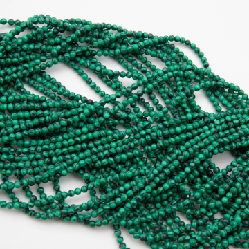 Malachit syntetyczny kulka gładka 2mm