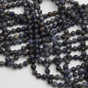 Iolit kulka fasetowana 6mm