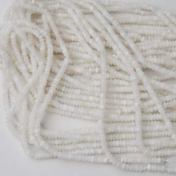 Kamień księżycowy dysk fasetowany 2x4mm