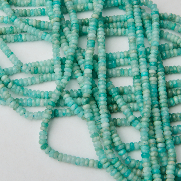 Amazonit dysk fasetowany 2x4mm