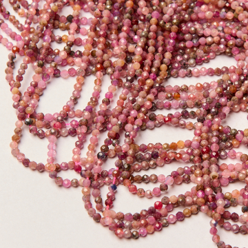 Rubin kulka fasetowana 3mm