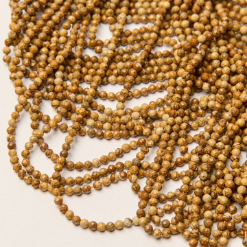 Jaspis krajobrazowy kulka fasetowana 3,5mm