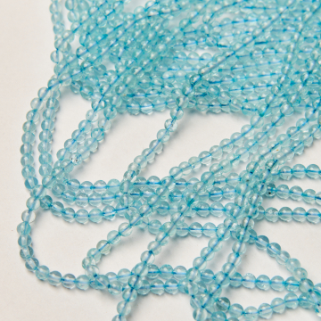 Topaz niebieski kulka gładka 4mm