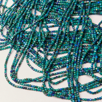 Chryzokola kostka fasetowana 2x2nn