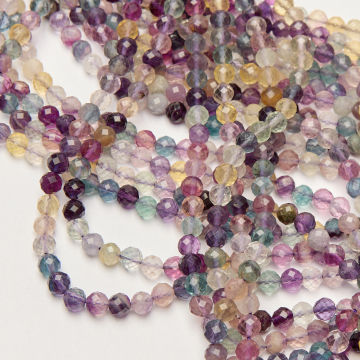 Fluoryt kulka fasetowana 6mm