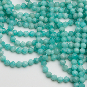 Amazonit kulka fasetowana 6mm