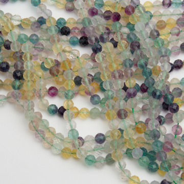 Fluoryt kulka fasetowana 6mm