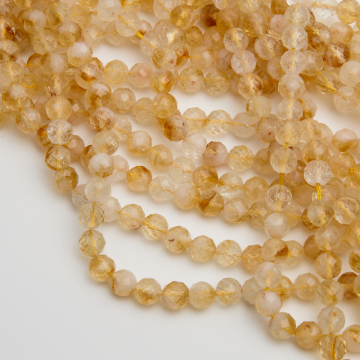 Cytryn kulka fasetowana 6mm